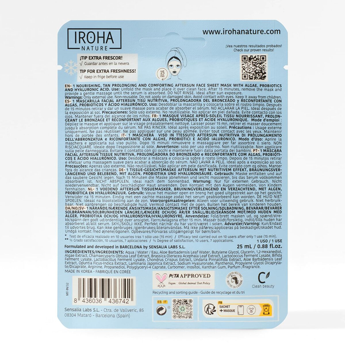 Facial Mask Iroha   Melon (1 Unit)-5