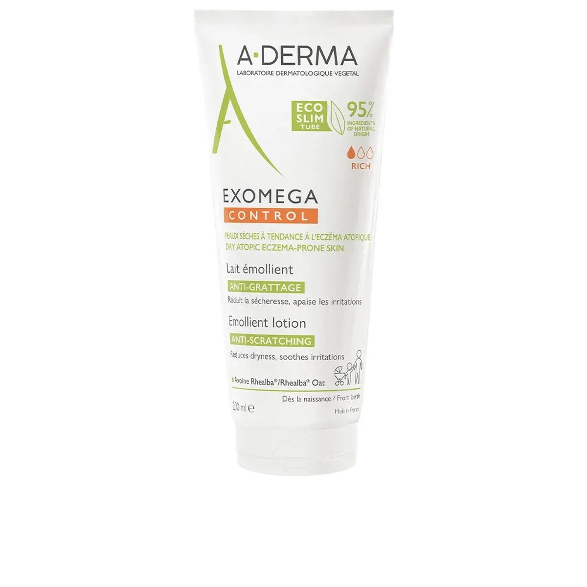 Body Lotion A-Derma Exomega Control Itch and irritation relief 200 ml-0